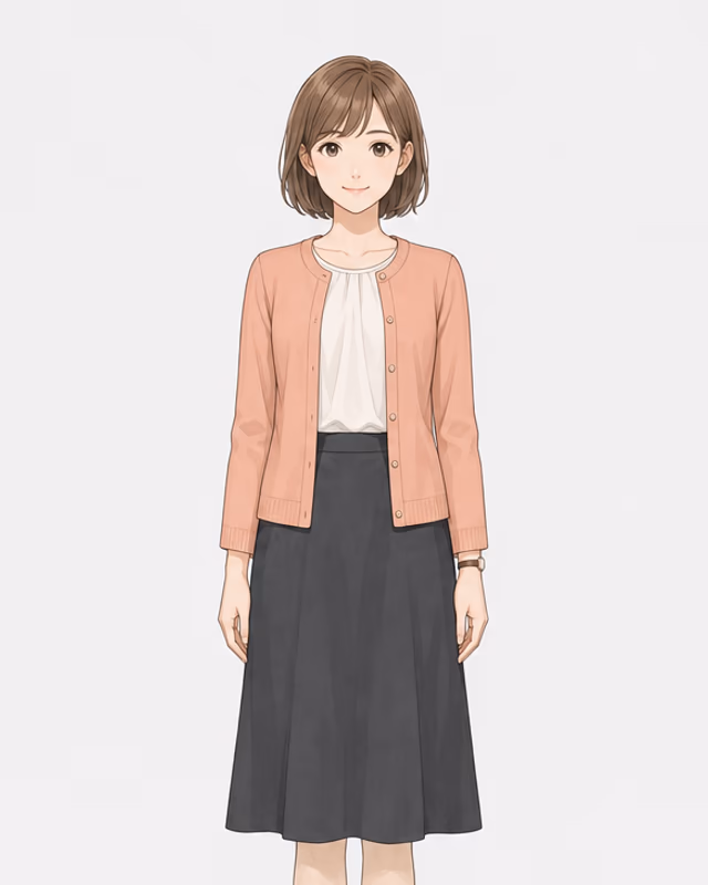 高梨みづきの全身基準立ち絵